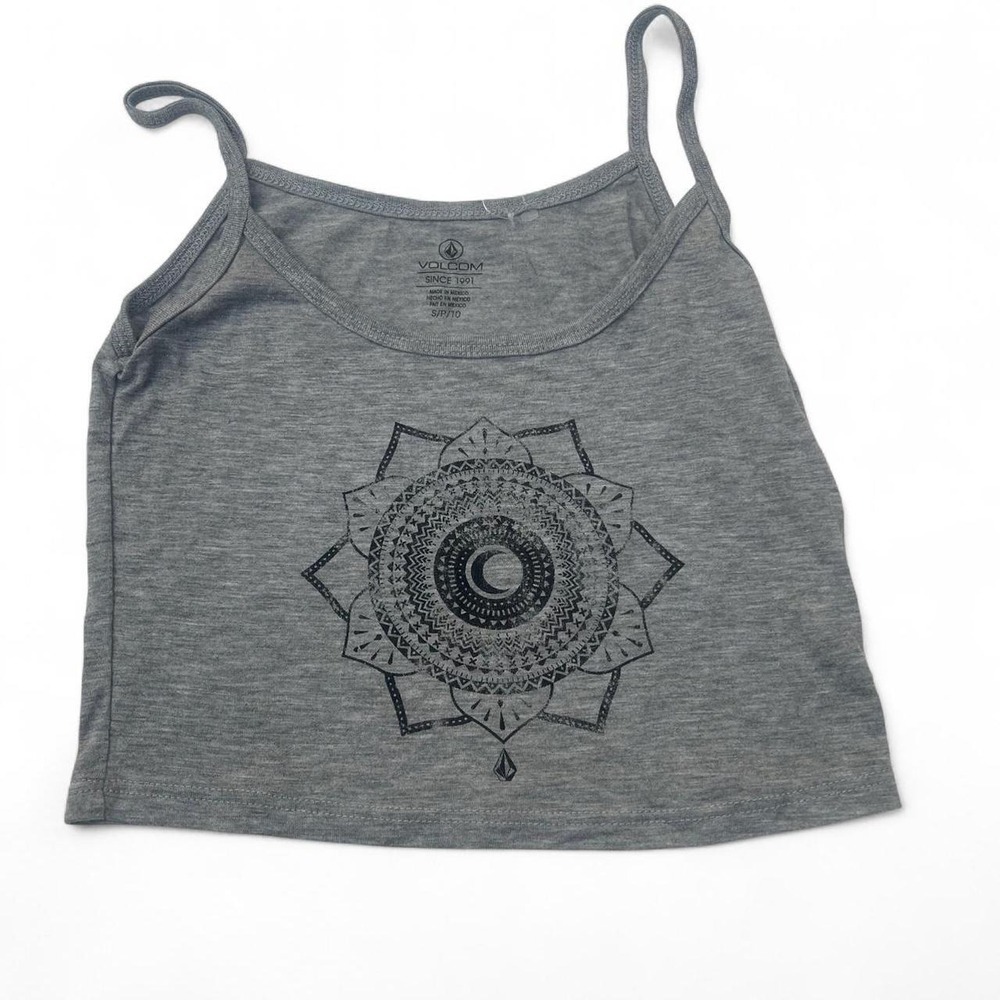 Gray volcom crop top y2k